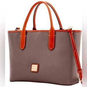 Dooney & Bourke Brielle Leather Satchel/Tote- color Elephant